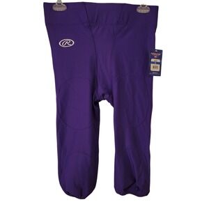 NWT Rawlings Youth Football Pants Purple XL Pro Dri Gripper Elastic Performance